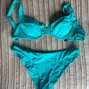 Teal Underwire Bikini Set